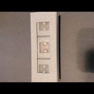 NWOT FRESHWATER PEARL EARRINGS BOX SET OF 3